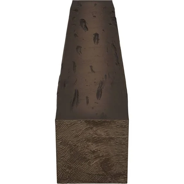 Ekena Millwork MANUPC04X08X48NM 4x22H x 8x22D x 48x22W Pecky Cypress Faux Wood Fireplace Mantel - Natural Mahogany
