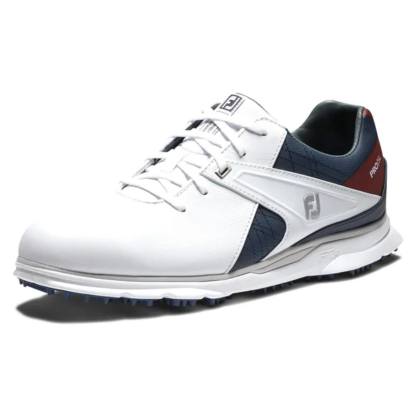 FootJoy Men's Pro SL Golf Shoes 53848 - White/Navy/Maroon - 9 - Wide