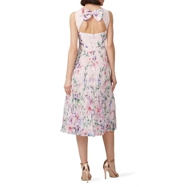 Marchesa Notte - Pleated Blush Dress