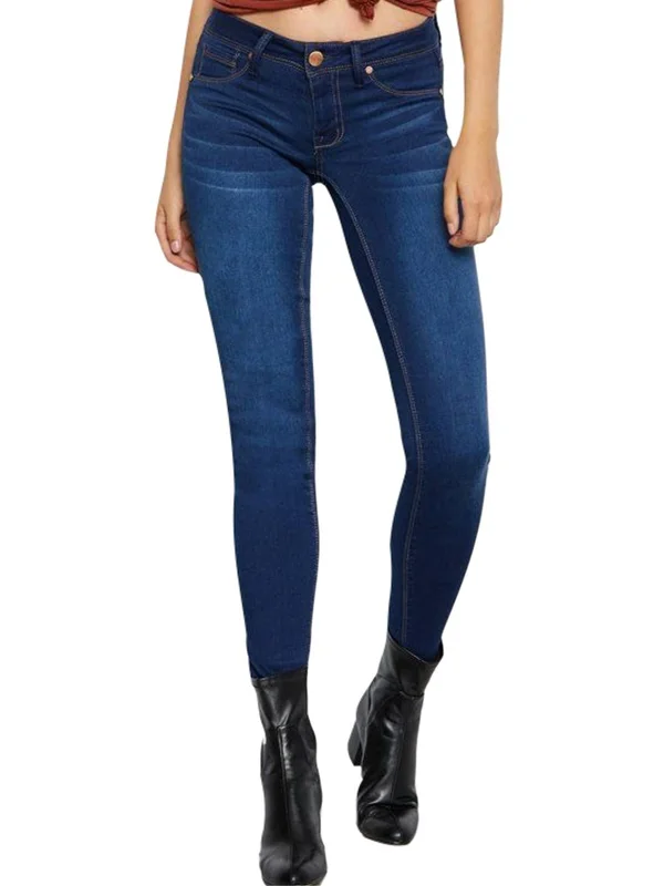 1822 Denim Mid Rise Butter Ankle Skinny Jean Jeans - Blue