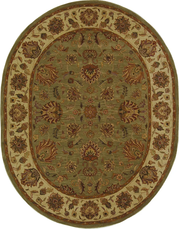 Safavieh Heritage HG343A Green - Gold 4& x 6& Area Rug