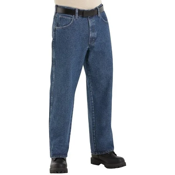 Excel FR Loose Fit Stone Washed Denim Jeans - 14.75 oz. HRC2 Size 28 Waist x 33 Inseam, All Seasons Uniforms