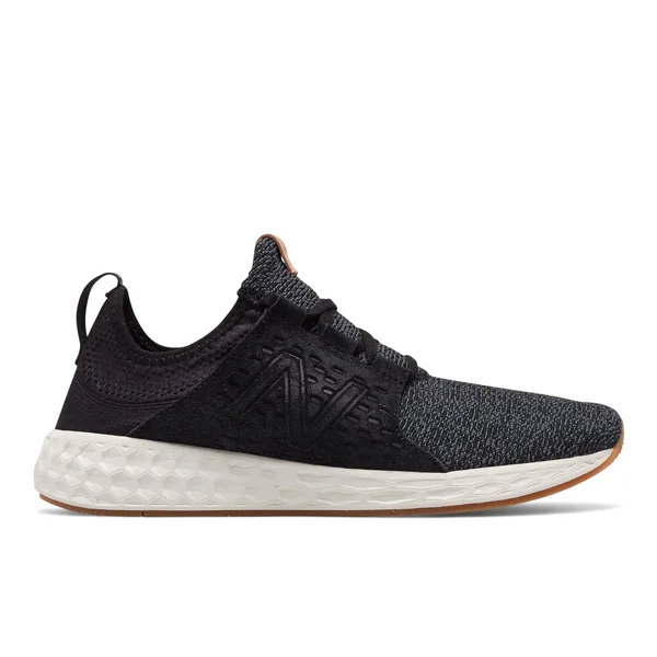 New Balance Mens Fresh Foam Cruzv1 Reissue Running Shoes - Black/Grey/White (Size 7 wide)