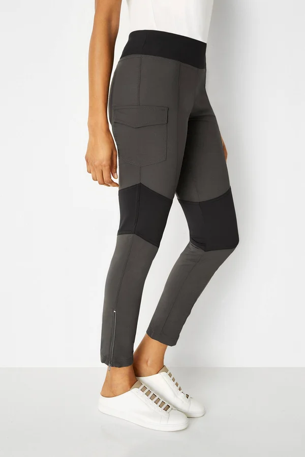 Contrast Panel Legging - Anatomie Navy with Black, Xs