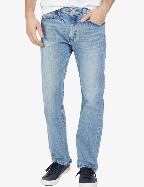 Nautica Men's Stretch Straight-leg Jeans - Light Tidewater