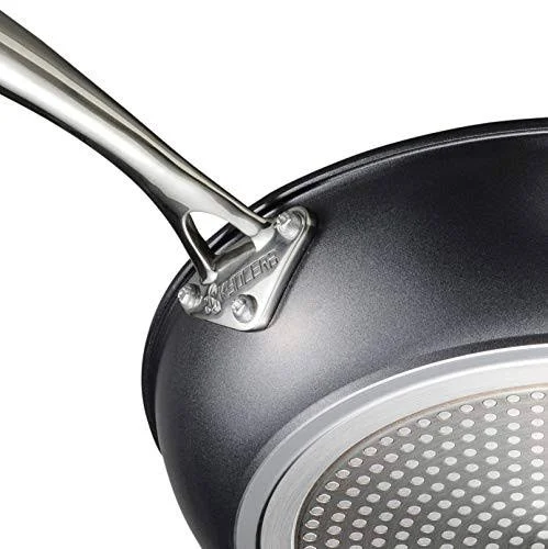 Kyocera 8in & 12in Ceramic Coated Nonstick 2 Piece Fry Pan Set - Black
