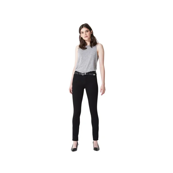 Ag Prima Mid Rise Jeans in Black - 28 - Black