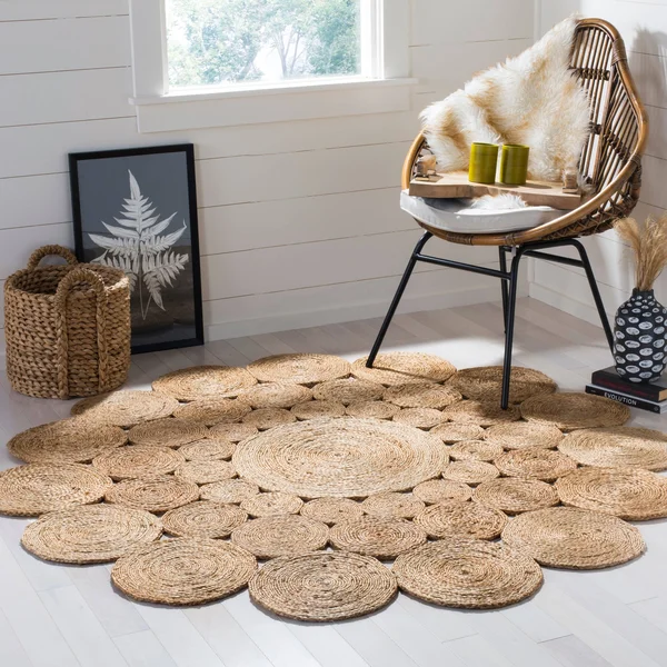 Safavieh Natural Fiber NF263A 4&0x22 x 4&0x22 Round Natural Area Rug
