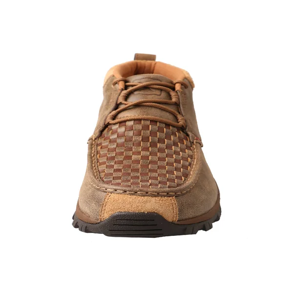 Twisted x Men's MHK0008 Hiker Boot, Woven Brown/Bomber Leather