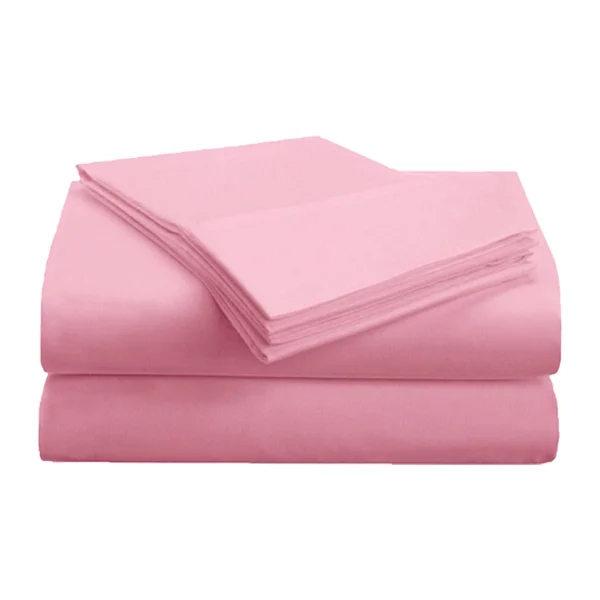 Superior 1000 Thread Count Wrinkle Resistant Soft Tencel Blend Bed Sheet Set - Pink - King