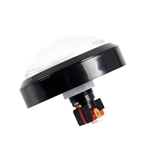 EG Starts 4 Inches Arcade Buttons 100mm larger Big Dome Convex Type LED Lit Illuminated Push Button for Compatible Arcade Machin