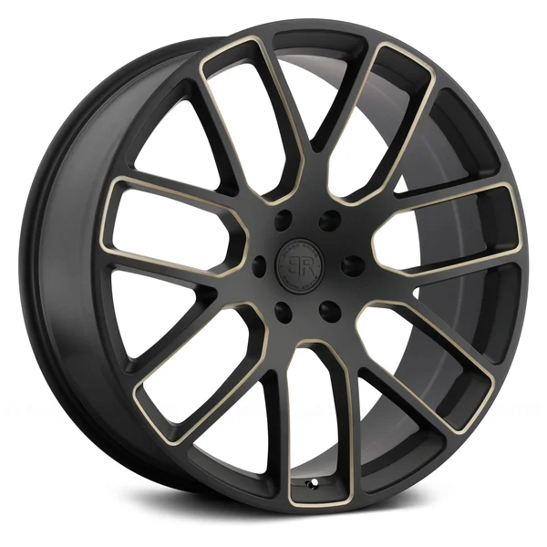 Black Rhino Kunene Milled Matte Black Wheels, 2410KUN356135M87