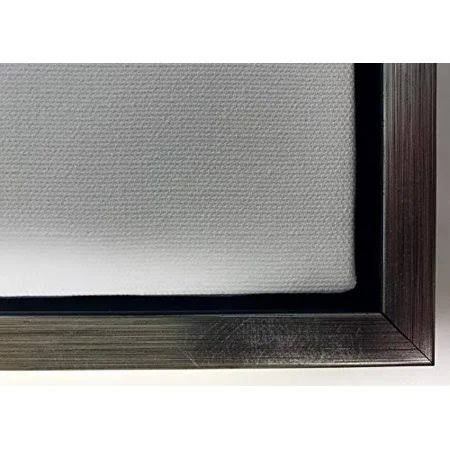 Silver Floater Picture Frame 1 3/8x22 Deep - for 3/4x22 Canvas, (Different Sizes) (20x24x22)