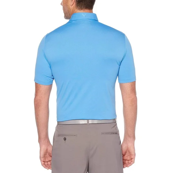 Callaway Men's Cooling Micro Hex Solid Polo Size XL, Marina