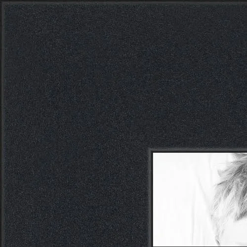 Collage Picture Frame, Satin Black Frame with 3 openings for 8x10 Photos with Brown Peat Mat. D3926DN225, ArtToFrames