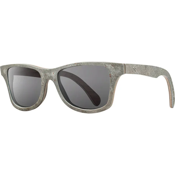 Shwood Canby Stone Sunglasses - White Slate - Grey Polarized