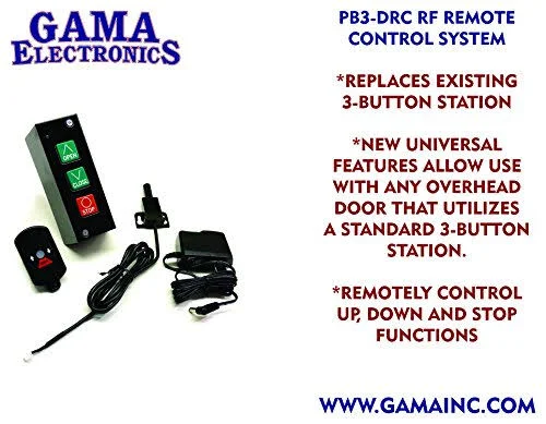 RF Remote Control System for Commercial Overhead Doors PB3-DRC