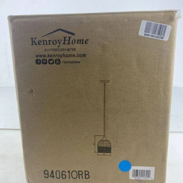 Kenroy Home 94061ORB Catalina 1 Light Pendant