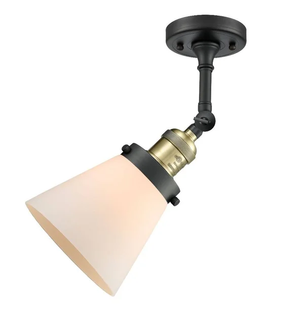 Innovations Lighting 201F-PN-G63 Small Cone-1 Light Semi-Flush Mount
