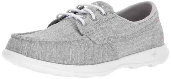 Skechers Women's GOwalk Lite Isla Boat Shoe, Gray