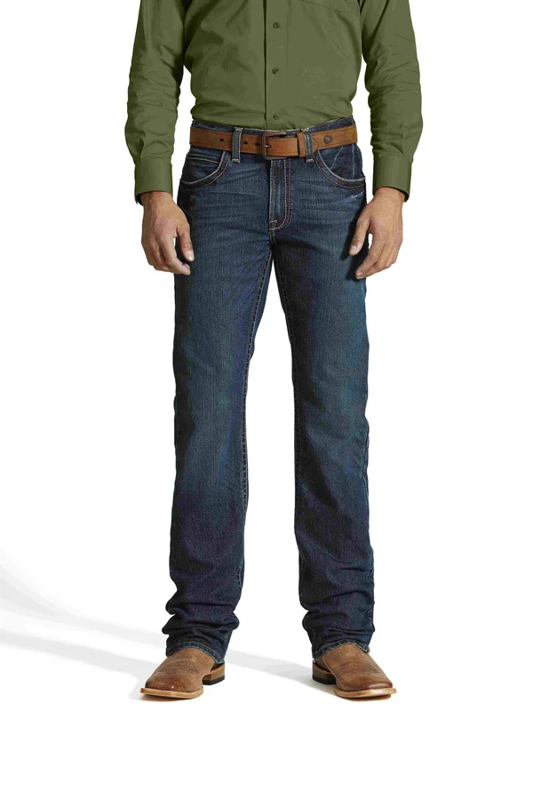 Ariat 10016222 Men's Rebar M5 Slim DuraStretch Edge Stackable Straight Leg Jean 46x32