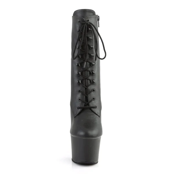 Pleaser Women's 7x22 Platform Boots Size 7 Red, Vegan, Sky-1020