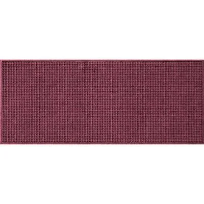 Bungalow Flooring Squares 35 in. x 85 in. Pet Polyester Doormat Bordeaux - Red