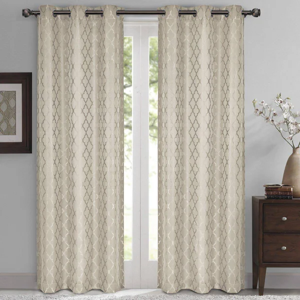 Willow Thermal-Insulated Blackout Curtain Panels (Set of 2) 84 x 108x22 Pair - White