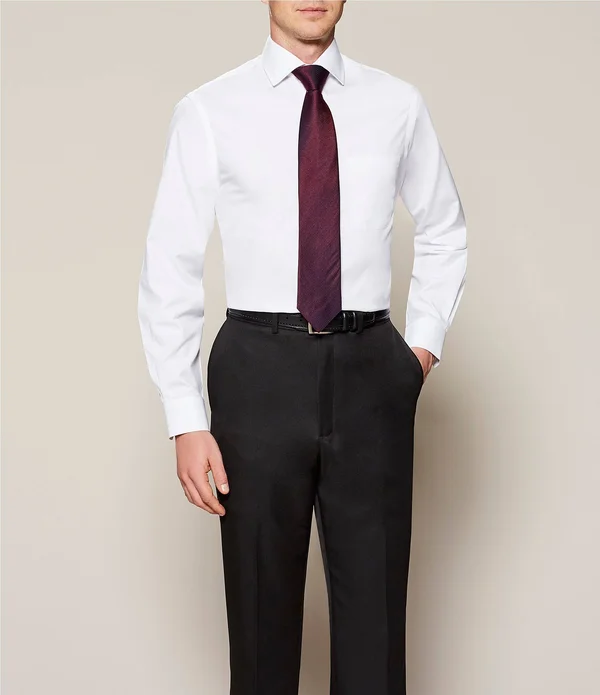 Roundtree Yorke TravelSmart Non-Iron Flat-Front Ultimate Comfort Microfiber Dress Pants - Mens, 40 29, Light Khaki - Dillard&s Ex
