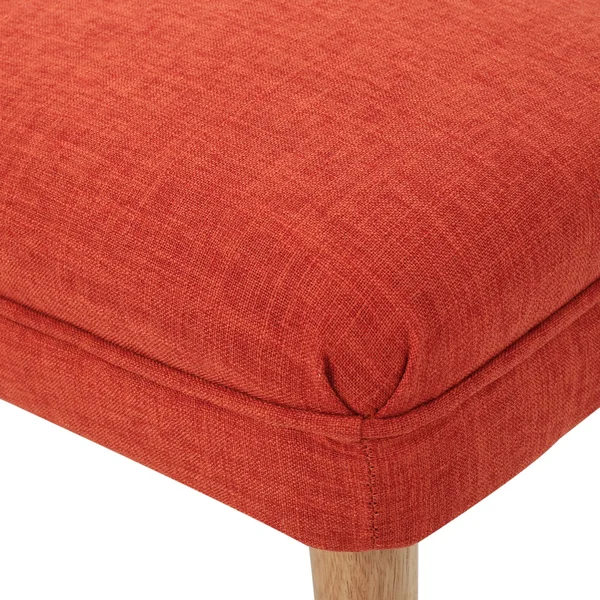 Dumont Mid Century Modern Fabric Ottoman - Light Gray - Grey