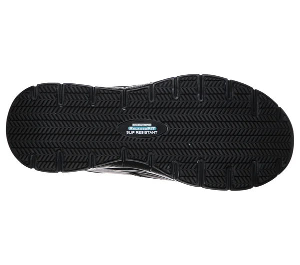 Skechers Men's Work Relaxed Fit Flex Advantage Fourche SR Oxford, Black