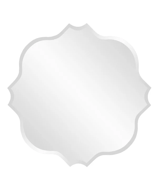 Howard Elliott Square Scalloped Frameless Mirror