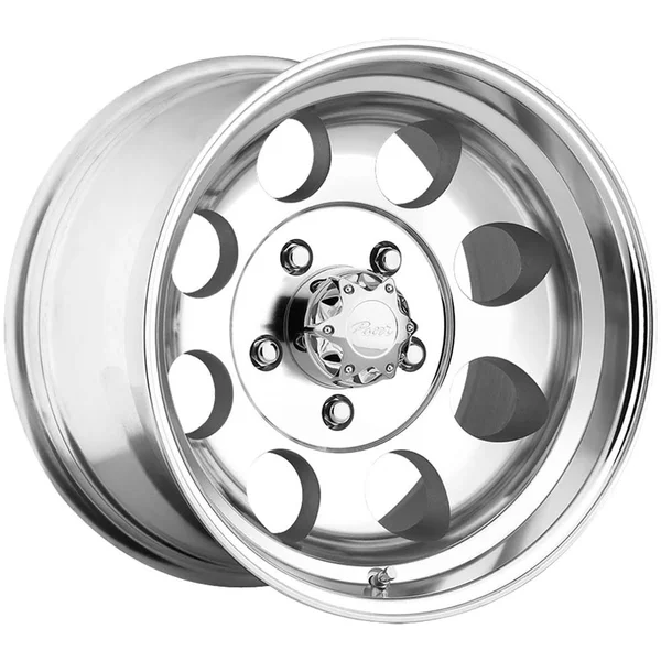 Pacer 164P LT Mod Polished 15x8 6x5.5x22 -19mm Polished Wheel Rim