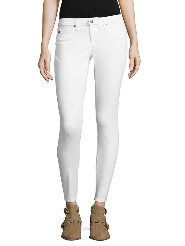 Ag The Legging Ankle Skinny Jeans - White, Women's, 32