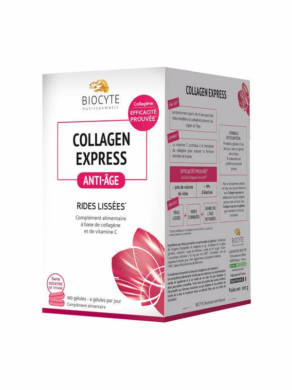 Biocyte Collagen Express Anti Aging Smoothed Wrinkles 180 Capsules