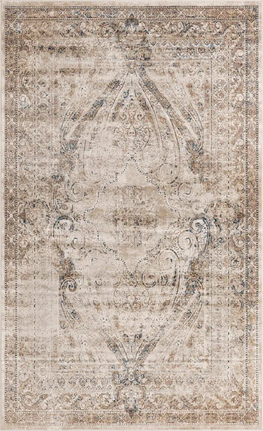 Unique Loom Wilson Chateau Area Rug - 5& x 8& Beige