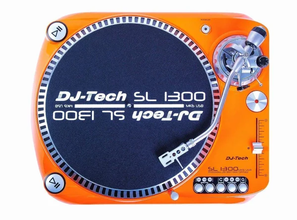 DJ Tech SL1300MK6USB-ORA Direct Drive DJ Turntable, Orange