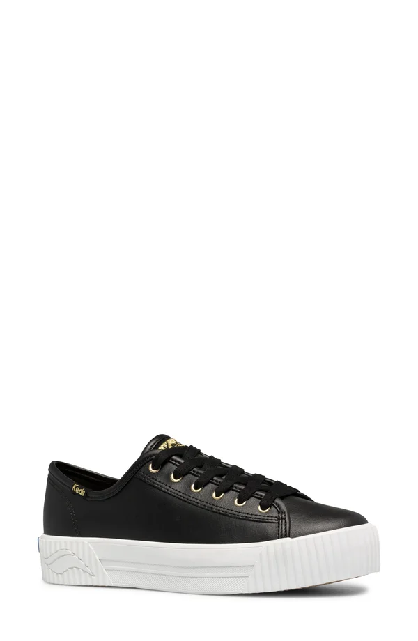Keds Triple Kick Platform Sneaker - Black - 5.5 M