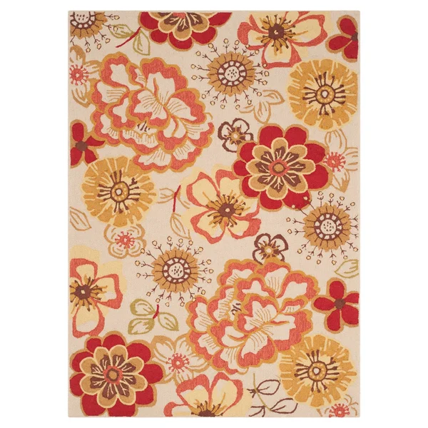 Safavieh Four Seasons FRS467F Ivory - Red 8& x 10& Area Rug