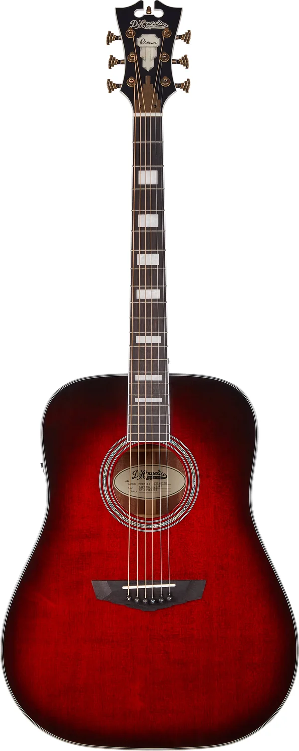 D&Angelico Premier Lexington - Trans Black Cherry Burst Guitar