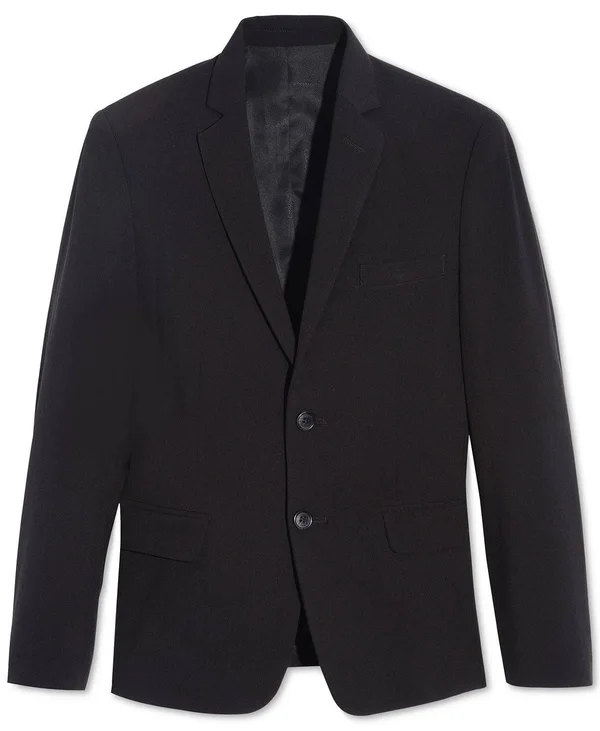Calvin Klein Boys Infinite Stretch Slim Fit Suit Jacket - Black - 8