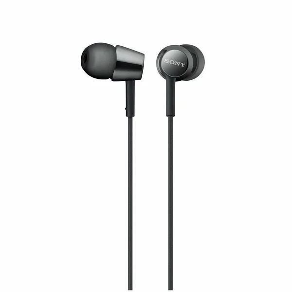Sony MDR-EX155 Closed Dynamic In-Ear Headphones Black New from Japan F/S
