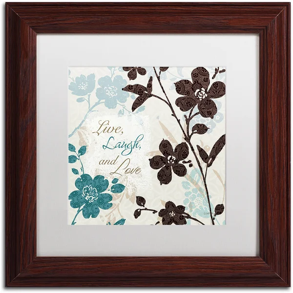 Lisa Audit 'Botanical Touch Quote II' White Matte, Wood Framed Wall Art