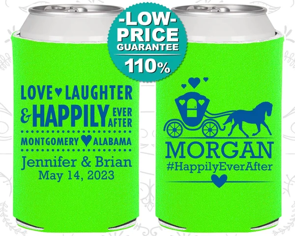 Wedding Favor Can Coolers - Custom Wedding Favors, Personalized Wedding Favors, Rehearsal Dinner Favors, Wedding Favors for Guest