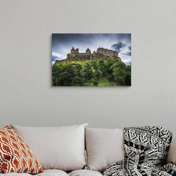 Edinburgh Castle; Edinburgh, Lothian, Scotland, Canvas Wall Art, 30x20, Great Big Canvas