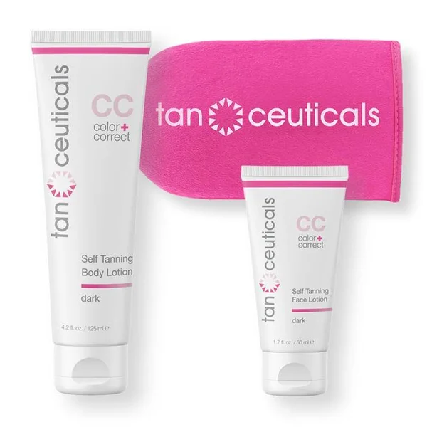 Body + Face CC Self Tanning Kit - Dark