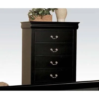 Phair 5 - Drawer Accent Chest Alcott Hill Color: Black