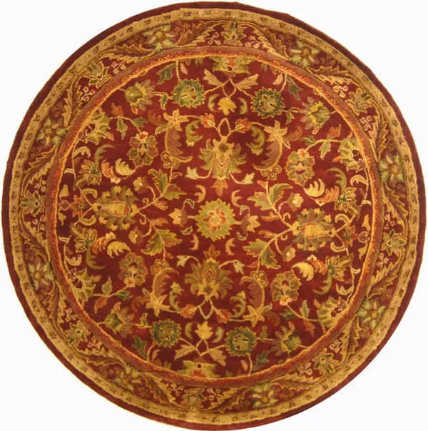 Safavieh Antiquity AT52B 3&6x22 Round Wine - Gold Rug