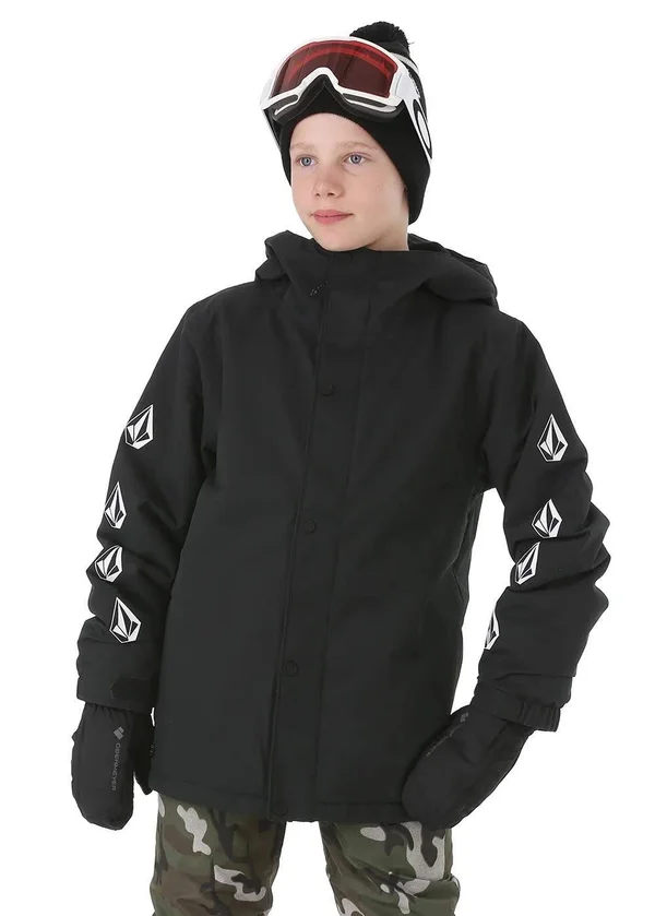 Volcom Ripley Insulated Jacket - Boys& Black - L