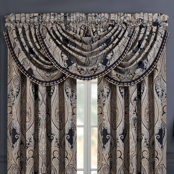 Lazaro Window Waterfall Valance - Indigo
